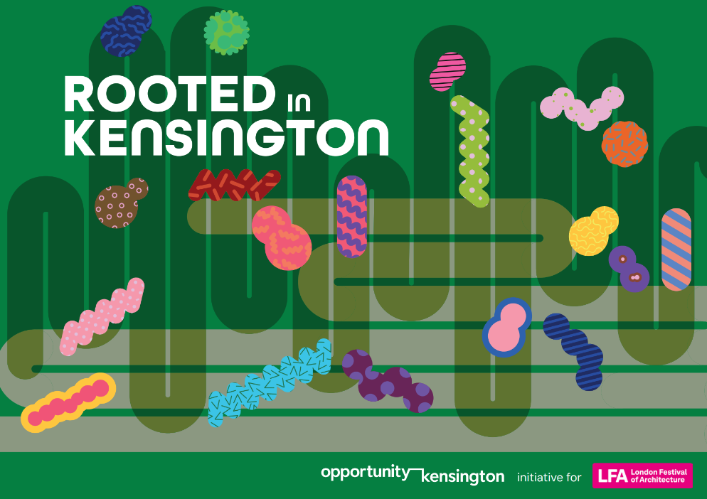 rooted in kensington postcard